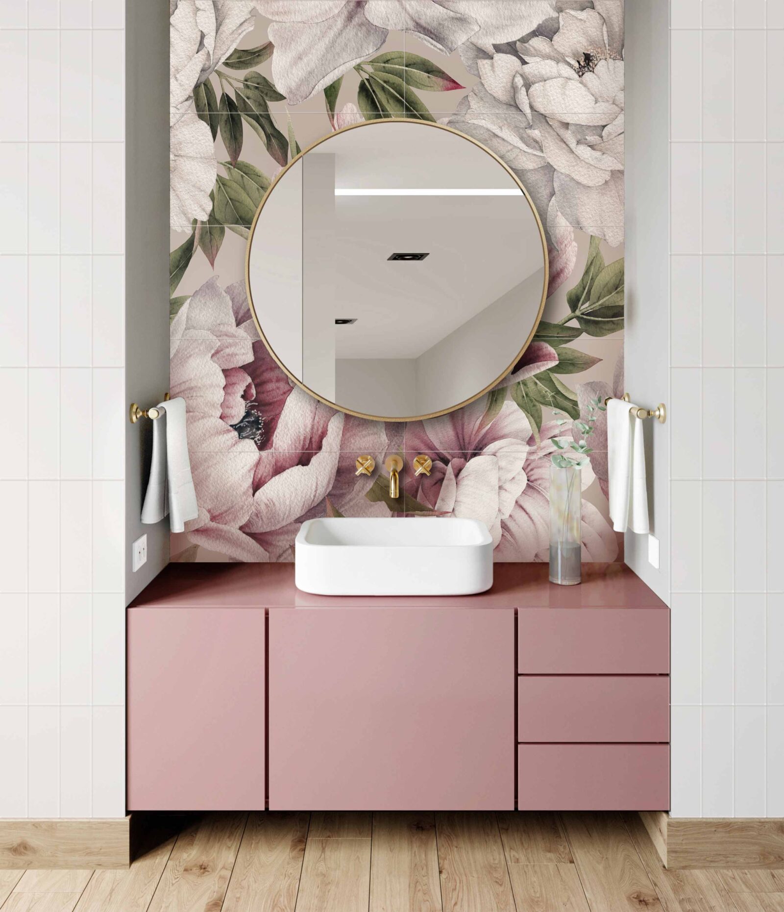 Obraz ceramiczny z płytek Rose 210x120