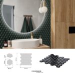 Mozaika 3D Hex Black