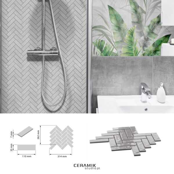 Mozaika Vibrant Grey