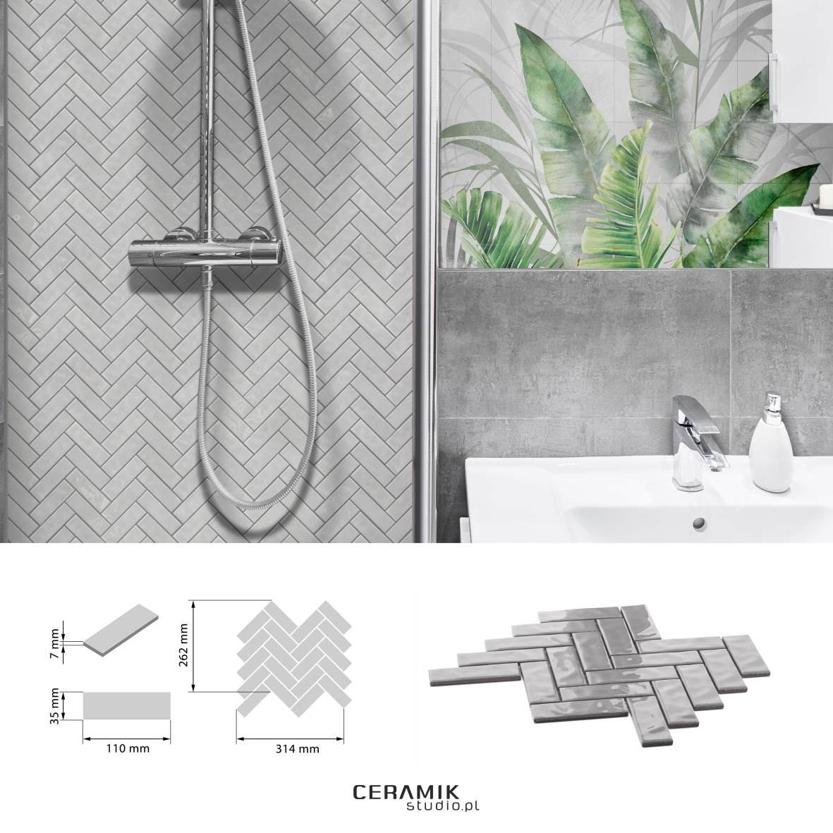 Mozaika Vibrant Grey