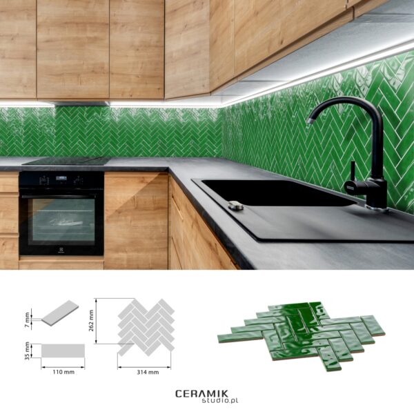 Mozaika Vibrant Green