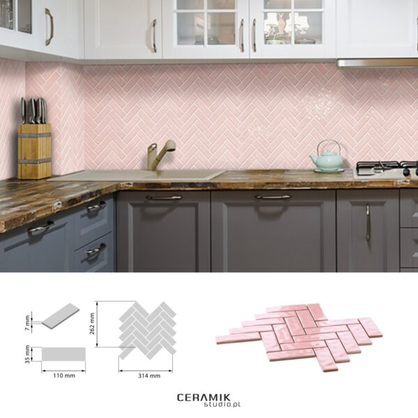 Mozaika Vibrant Pink