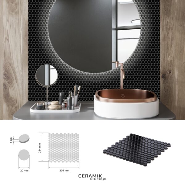 Mozaika Dots Black