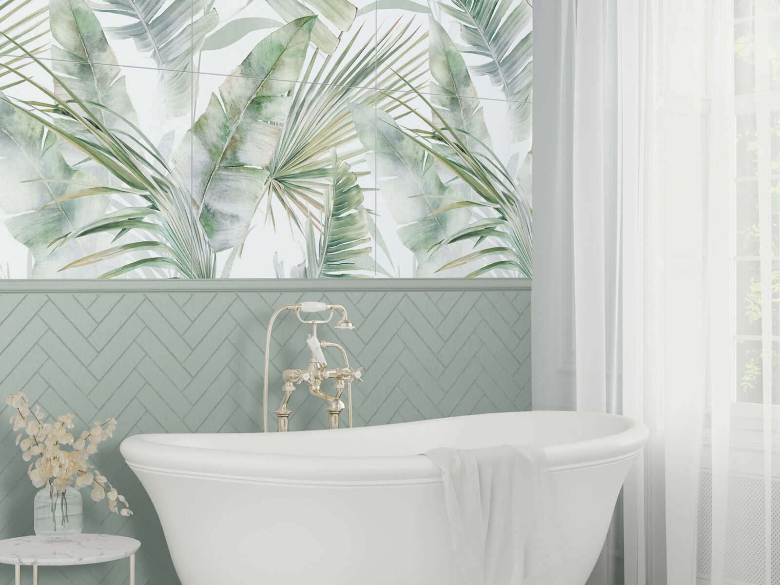 Obraz Wielkoformatowy Gres Tropical Punta Cana 120x120 cm