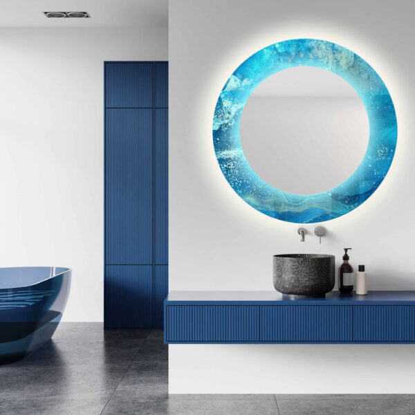Lustro LED Ocean barwa neutralna okrągłe